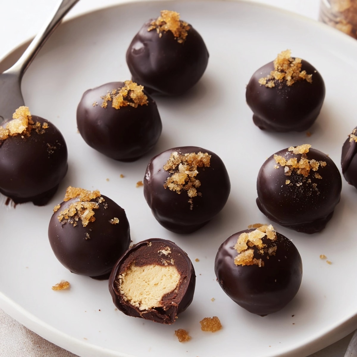 Easy no-bake Cinnamon Ginger Ricotta Truffles recipe; a sophisticated melt-in-your-mouth treat.