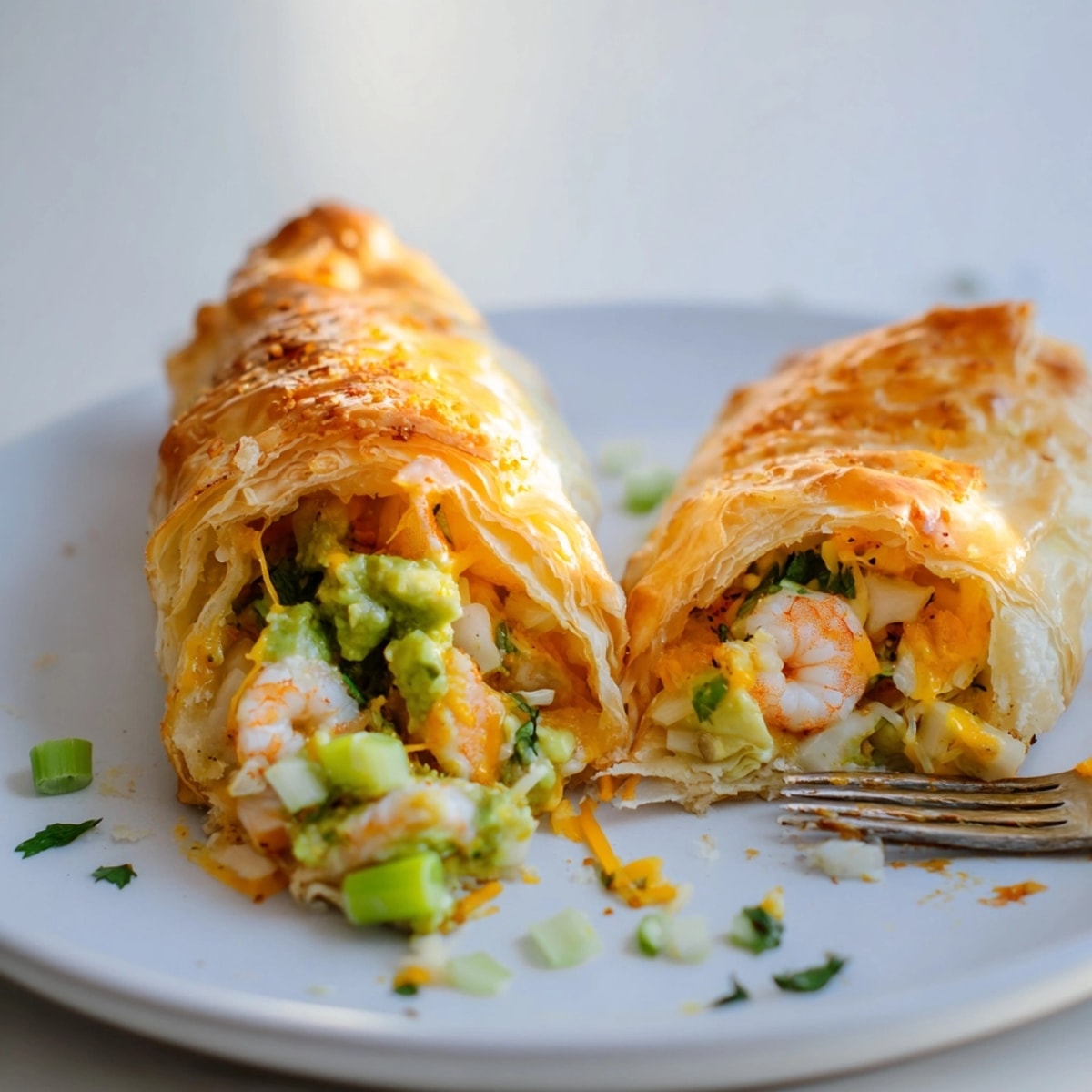 Homemade Shrimp Avocado Cheddar Pockets recipe; a delicious, handheld appetizer to share.
