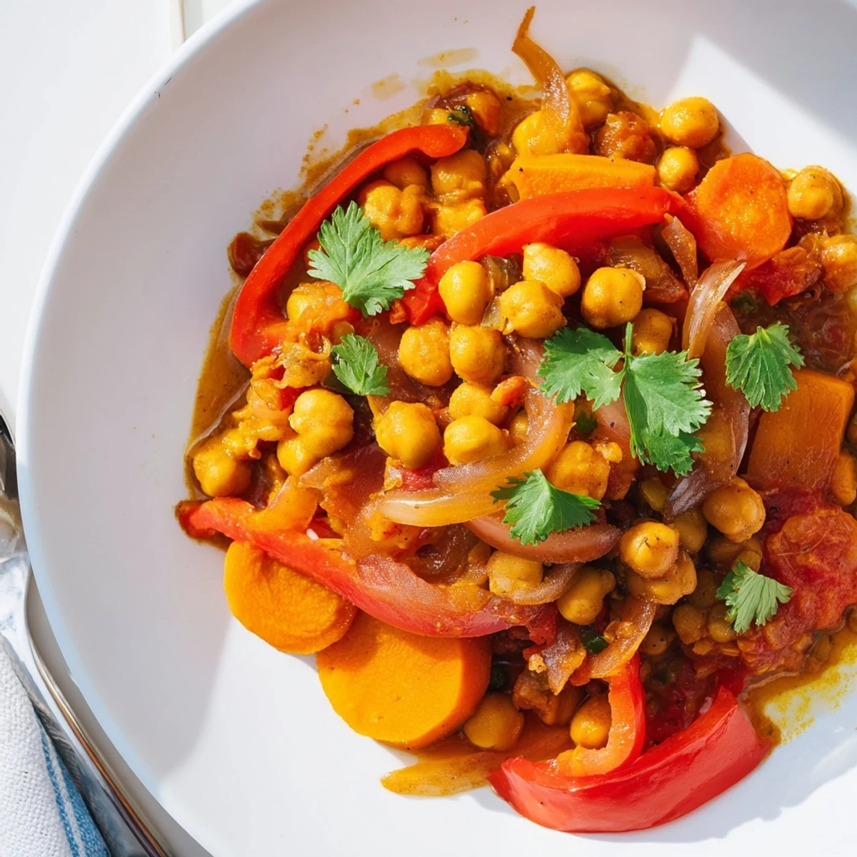 Savor the rich Thai red lentil curry, bursting with flavors and fresh herbs.  