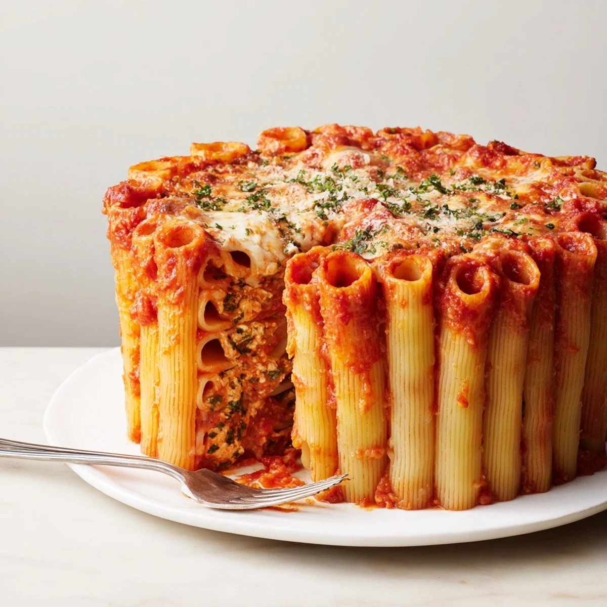 Honeycomb Pasta Cake Bake