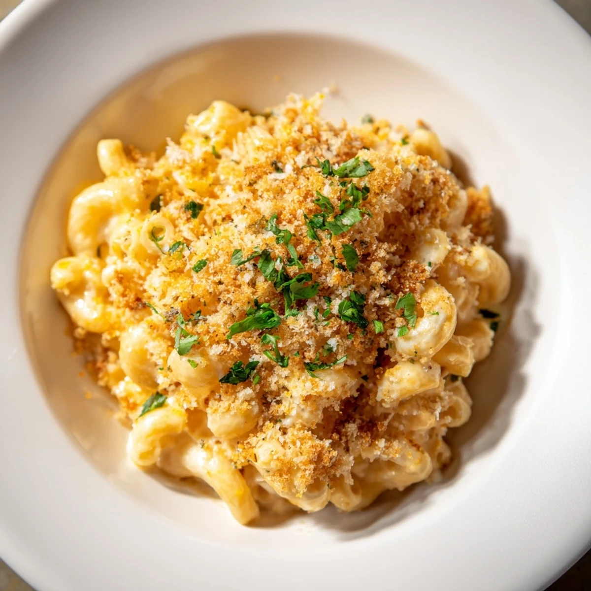 Rich, cheesy Truffle Macaroni & Cheese – perfectly baked and offering a luxurious comfort food experience.