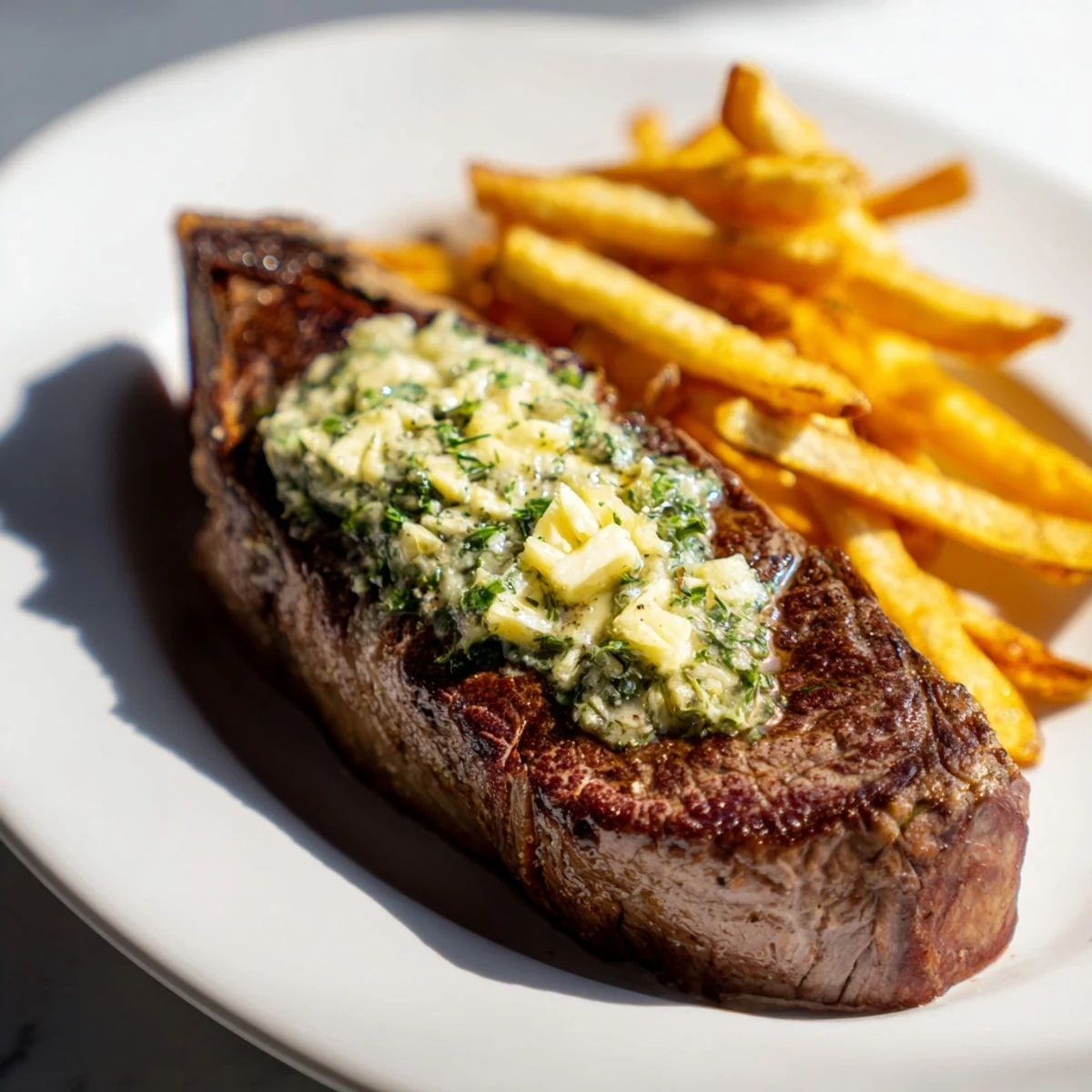 Garlic Butter Steak Fries