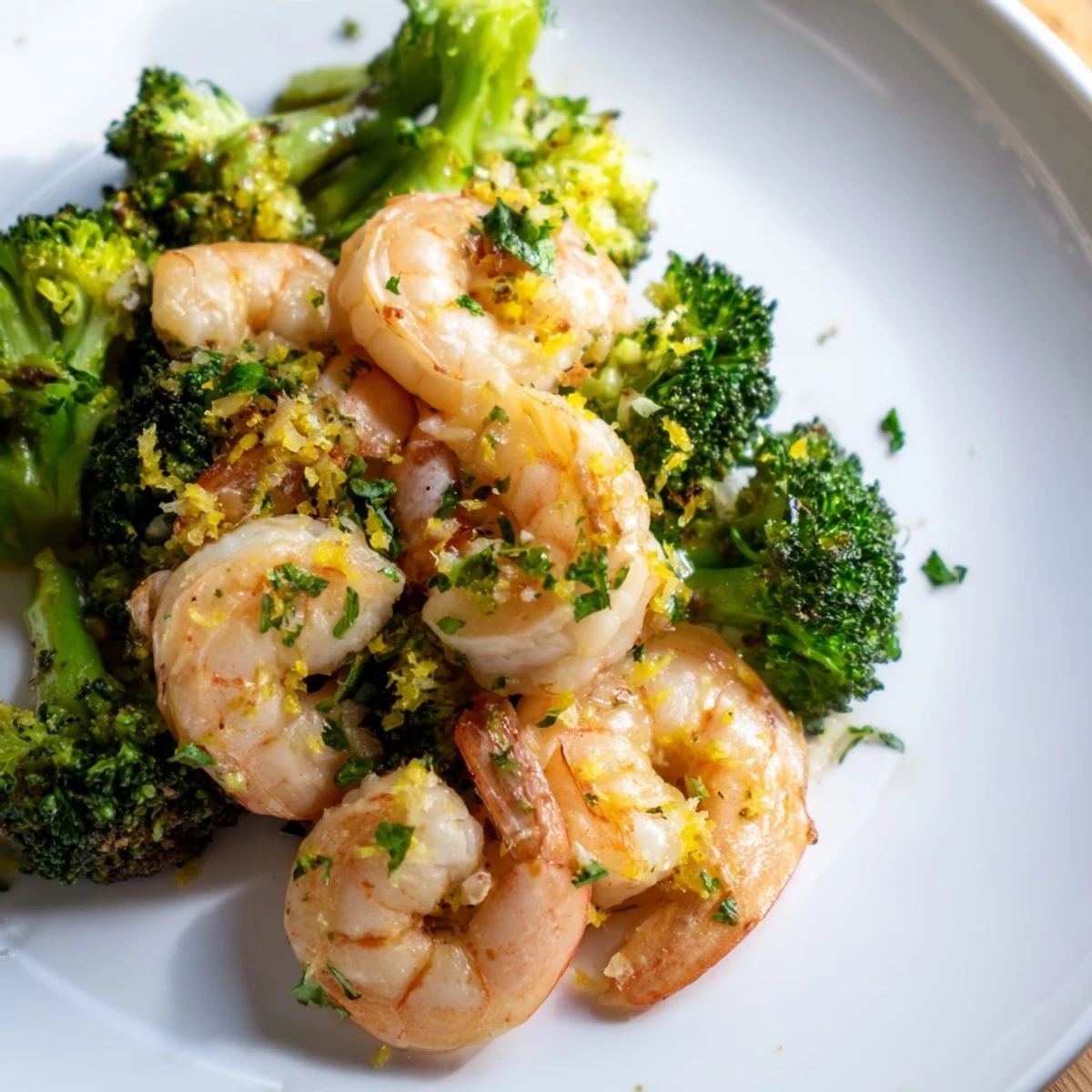 Tender Lemon Butter Shrimp & Broccoli, a vibrant, flavorful dish with bright lemon and garlic.