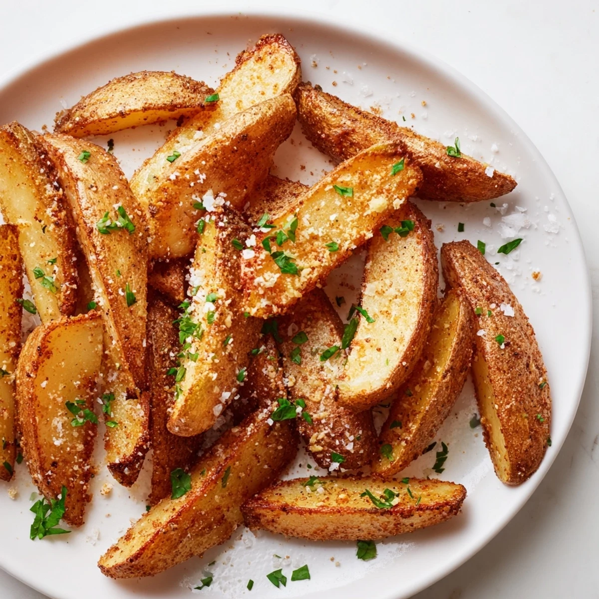 Close-up of golden brown 15-Minute Microwave Crispy Potatoes, boasting perfect texture and enticing aroma.