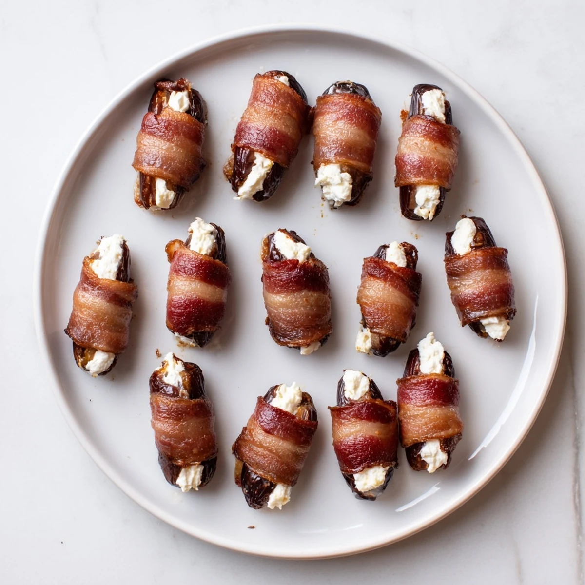Bacon-Wrapped Dates Goat Cheese