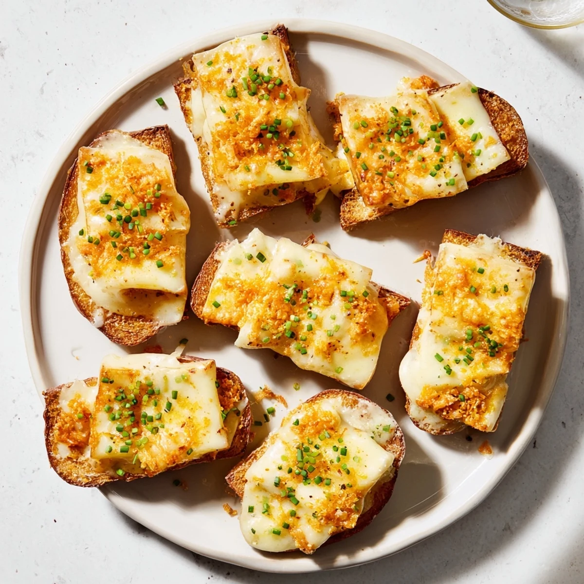 Golden brown, bubbly Cheesy Scalloped Potatoes with melted cheddar, perfect for a cozy dinner.