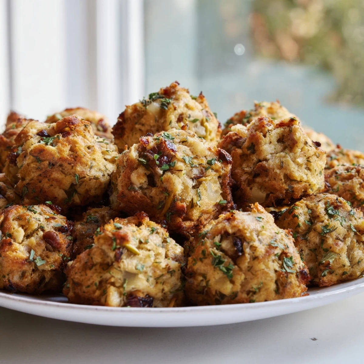 Quick Christmas Stuffing Balls