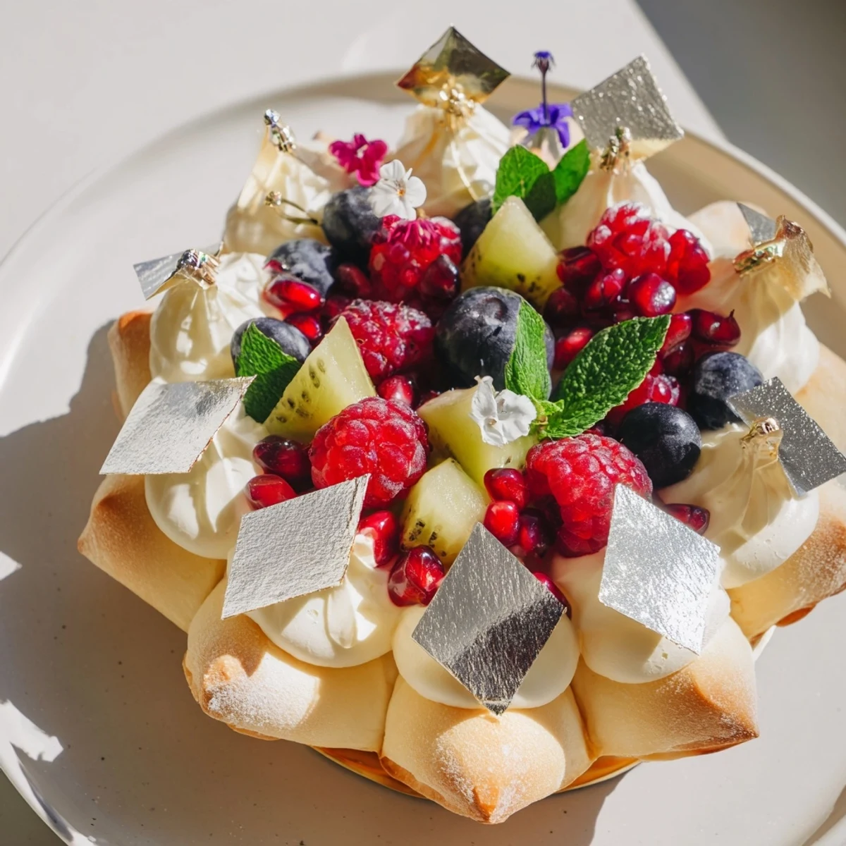 A beautiful Luxury Diamond Engagement Platter featuring glistening white chocolate diamonds and fresh fruit jewels.