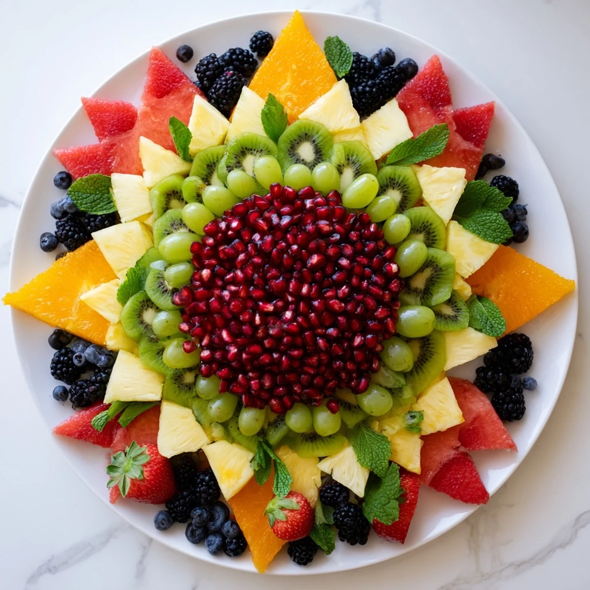 Pomegranate Starburst Platter