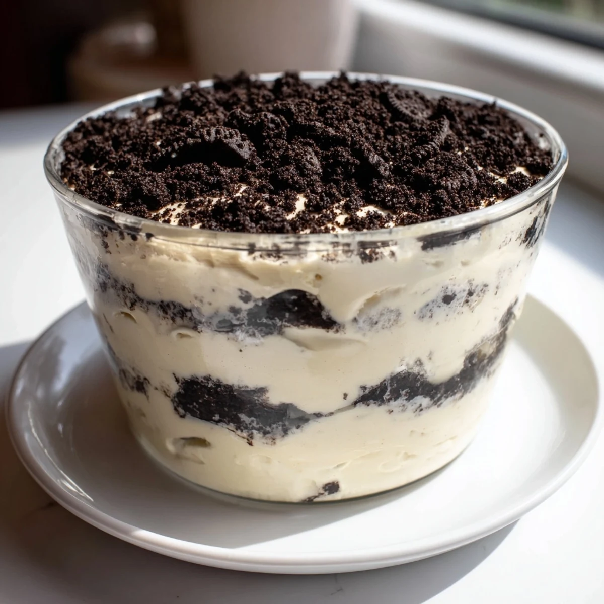 Sweet, creamy Vanilla Pudding with Crushed Oreos, a quick and easy American dessert, awaits you.