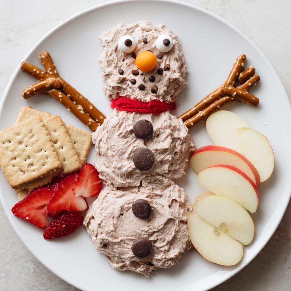 Hot Cocoa Dip Snowman