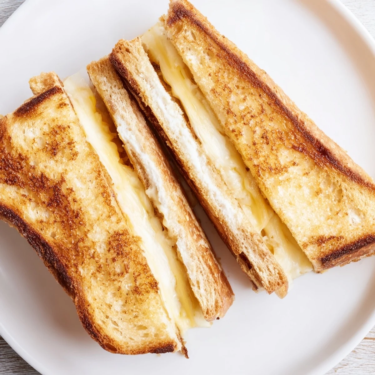 Golden Mayo Grilled Cheese with melted cheddar, perfect crust, served with tomato soup.