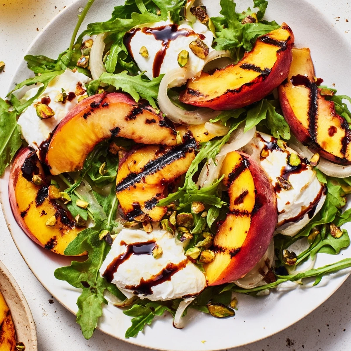 Grilled Peach Summer Salad