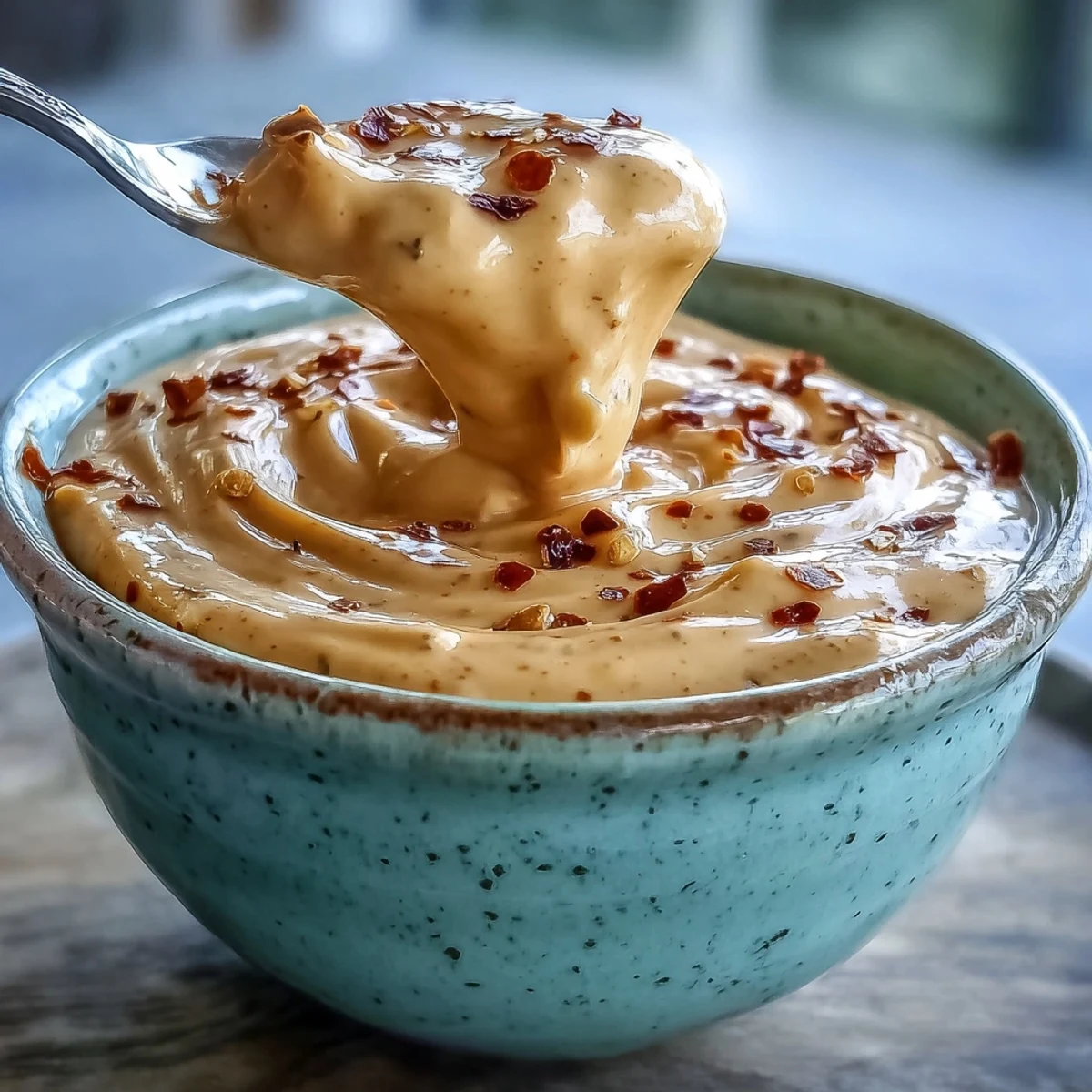 Creamy Southwest Ranch Sauce in a glass jar, ready for dipping tortilla chips and drizzling over salads.