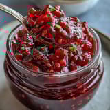 Bright and tangy raspberry lemon chia jam, perfect for spreading on warm toast or swirling into yogurt.