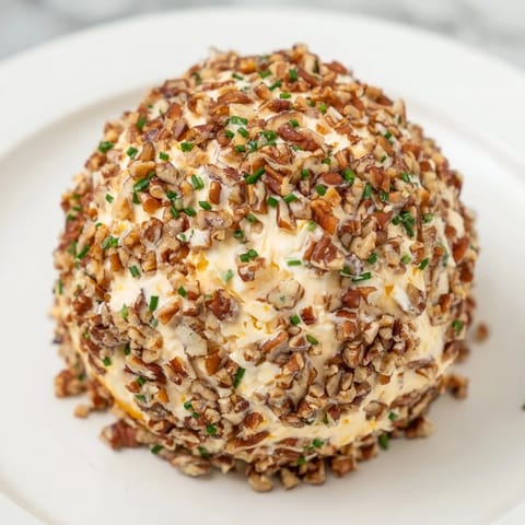 This creamy cheese ball with ranch, flecked with herbs, is perfect for your next gathering.