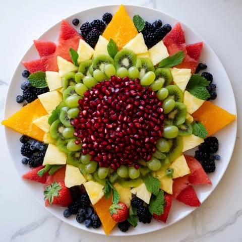 Pomegranate Starburst Platter