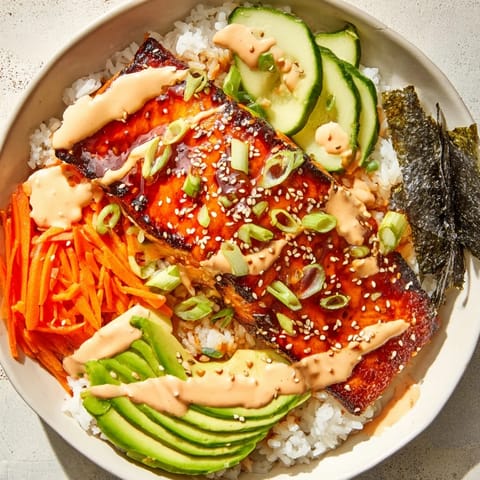 Teriyaki Salmon Rice Bowl