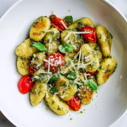 Crispy Gnocchi with Pesto