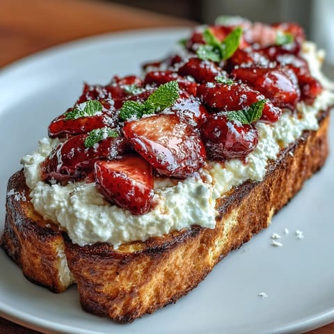 Strawberry Ricotta Toast Delight