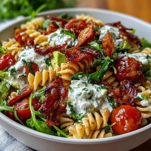 BLT Pasta Salad Avocado