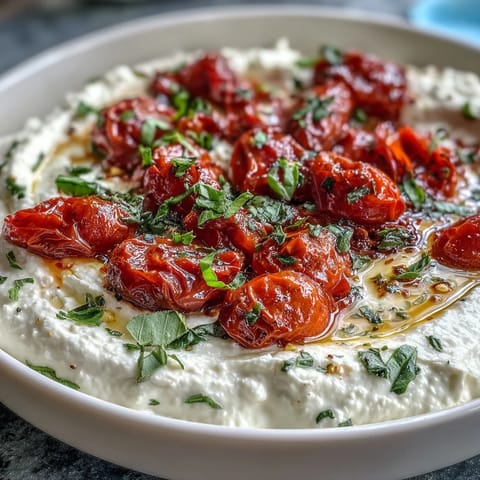 Whipped Feta Roasted Tomatoes