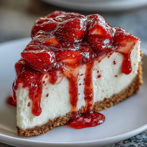No-Bake Strawberry Cheesecake