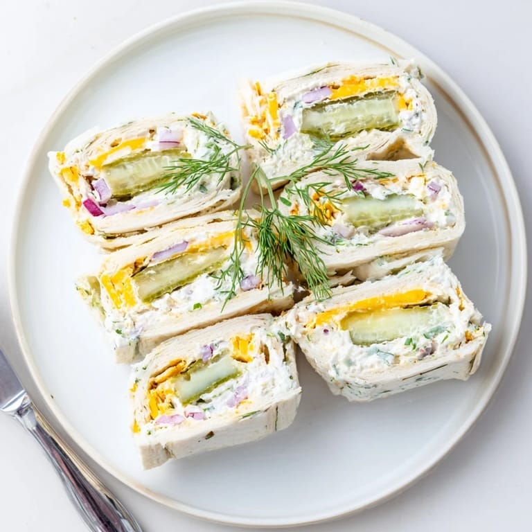 Festive Pickle-in-a-Blanket appetizer, ideal for quick bites or summer picnics.