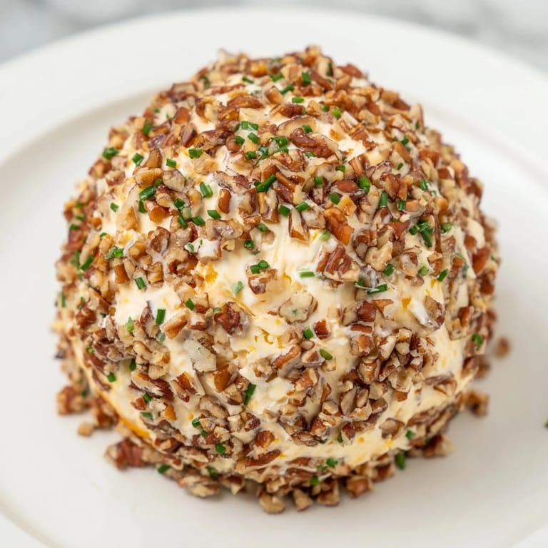 This creamy cheese ball with ranch, flecked with herbs, is perfect for your next gathering.