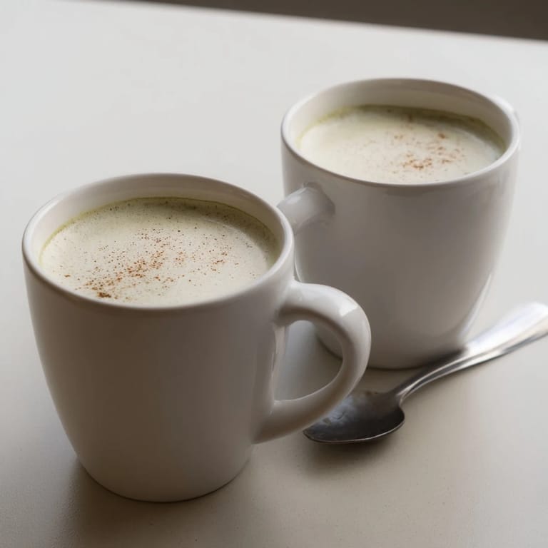 A comforting, flavorful cup of homemade Cinnamon Maple Oat Milk Matcha Latte, perfect for any time.