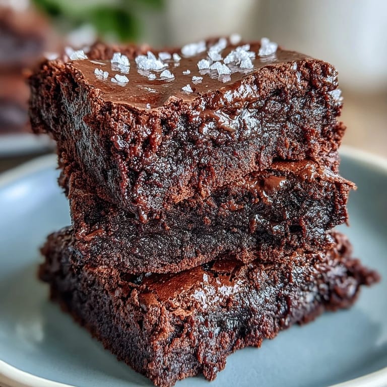 2. Decadent chocolate brownies made with sourdough discard, baked to perfection and finished with a sprinkle of sea salt flakes.