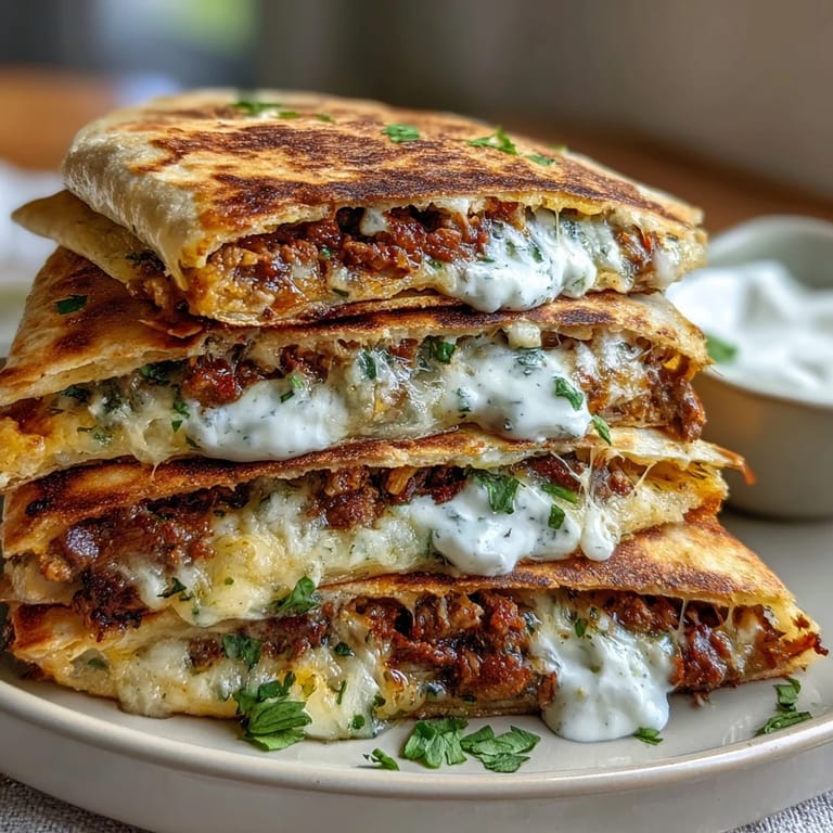 Crispy tortilla stuffed with hearty ground meat, vegetables, and smooth mashed potatoes, a comforting fusion twist.