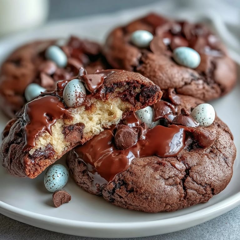 Soft, chewy Easter cookies packed with Cadbury Mini Eggs and semi-sweet chocolate chips.