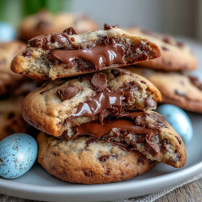 Golden-baked Cadbury Mini Egg cookies loaded with crunchy candy and melty chocolate chips.